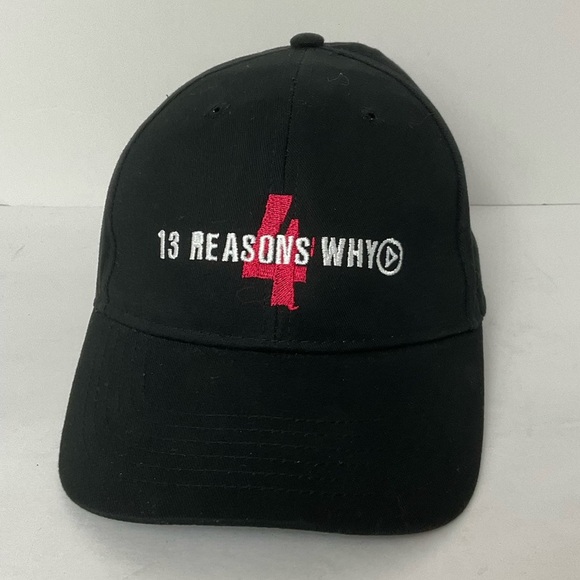 Netflix "Thirteen Reason's Why" Black Crew Hat Season 4 Adjustable Baseball Cap - Picture 1 of 8